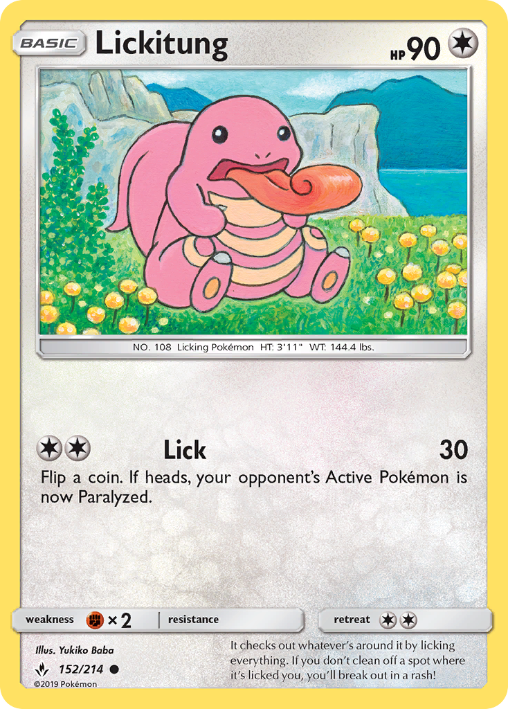 Lickitung - 152/214 - Unbroken Bonds SM10 - Common