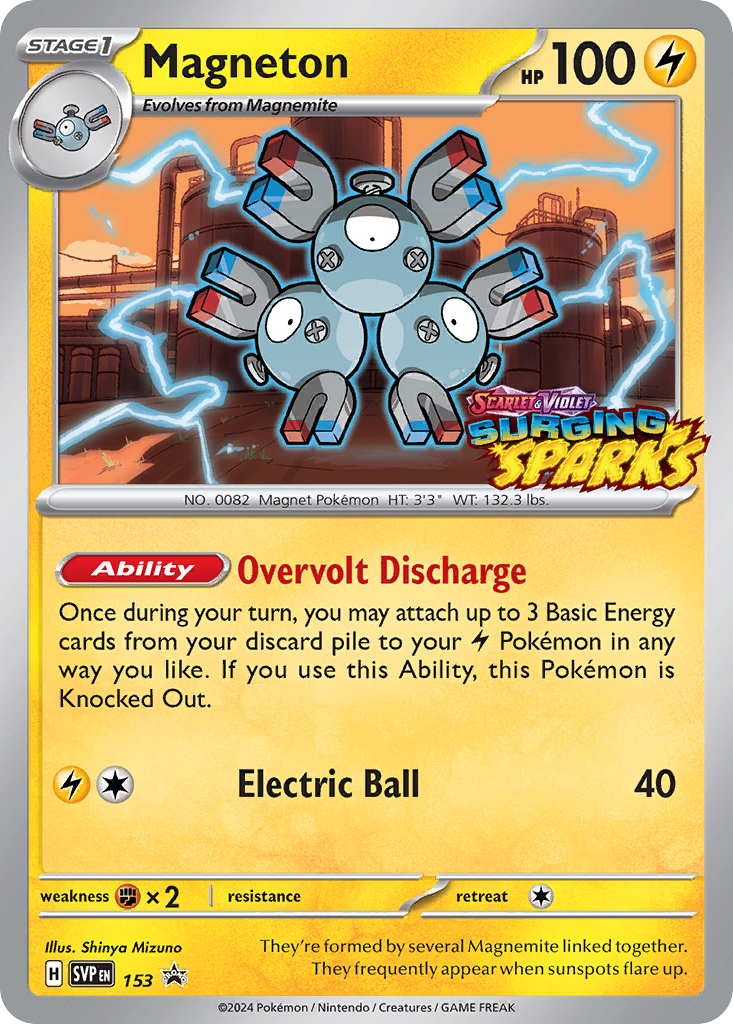 Magneton - 153 - ESPAÑOL STAMPED Scarlet & Violet Promos SVP - Promo