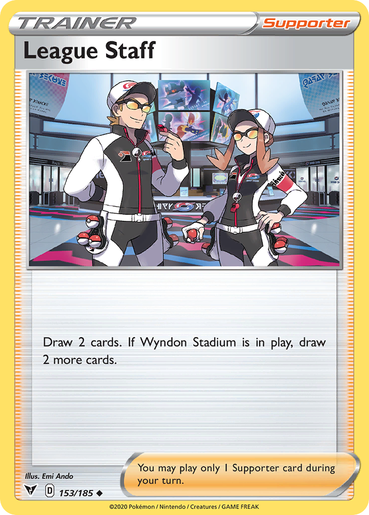 League Staff - 153/185 - Vivid Voltage SWSH4 - Uncommon