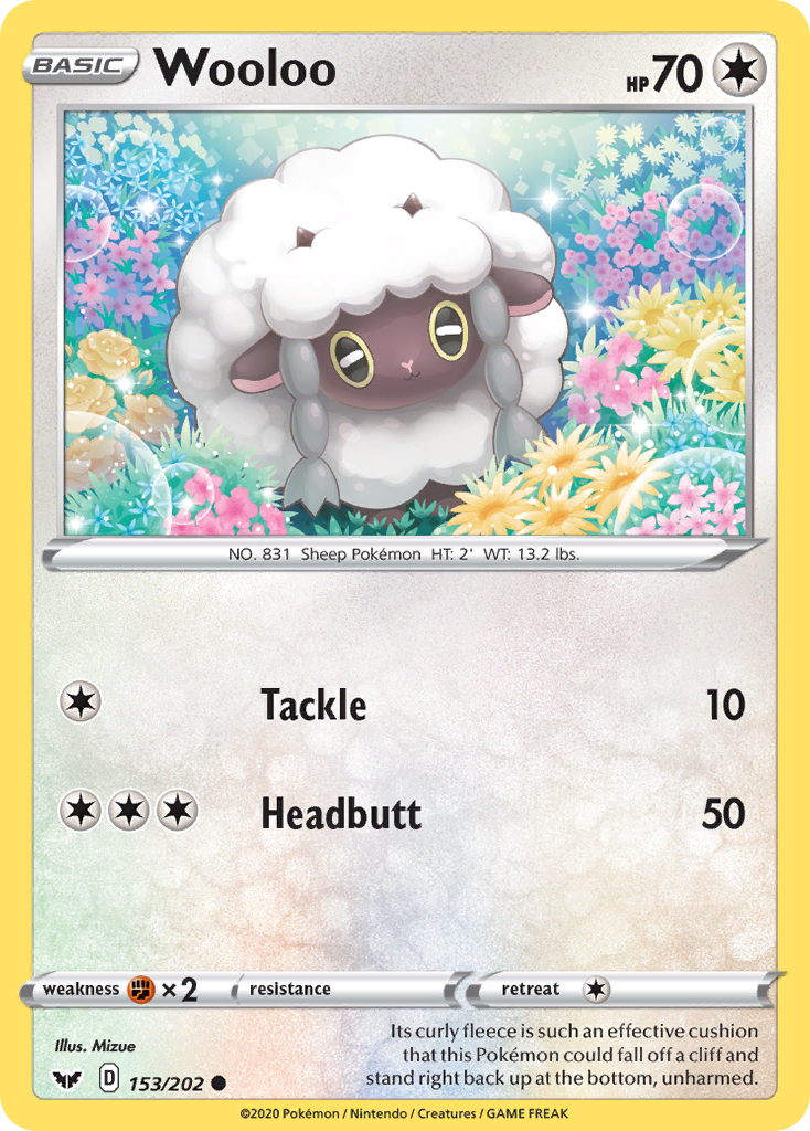 Wooloo - 153/202 - Sword & Shield SWSH1 - Common