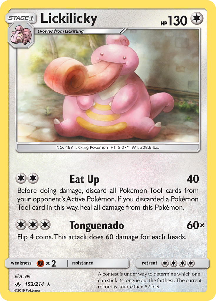 Lickilicky - 153/214 - Unbroken Bonds SM10 - Rare