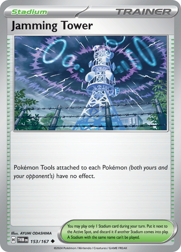 Carta Pokémon Jamming Tower de Twilight Masquerade #153