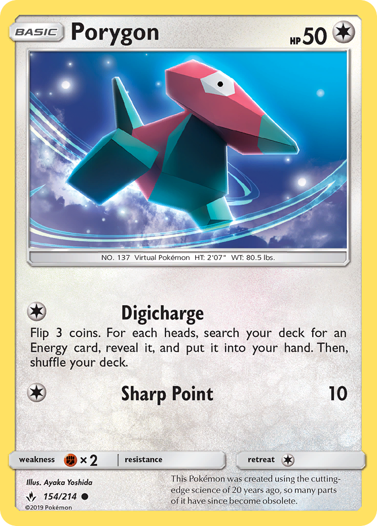 Porygon - 154/214 - Unbroken Bonds SM10 - Common