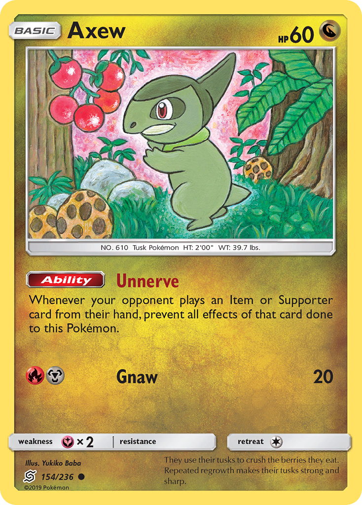 Axew - 154/236 - Unified Minds SM11 - Common
