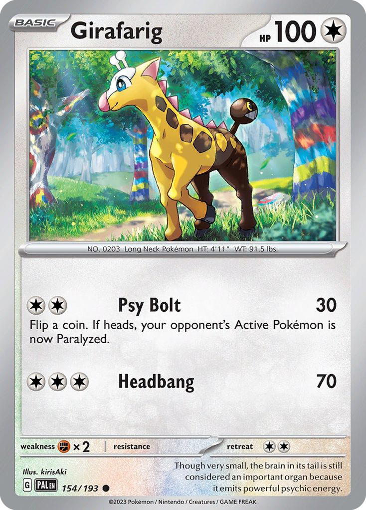 Girafarig - 154/193 - Paldea Evolved SV2 - Common