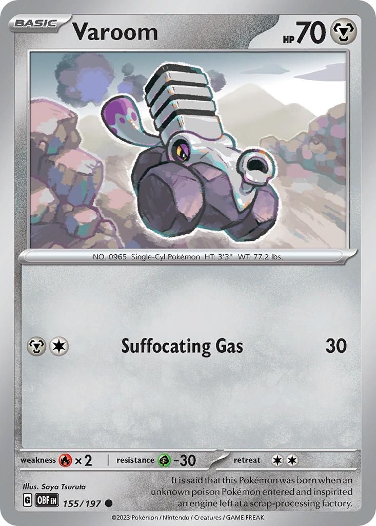 Varoom - 155/197 - Obsidian Flames SV3 - Common