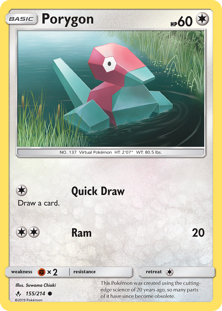 Porygon - 155/214 - Unbroken Bonds SM10 - Common