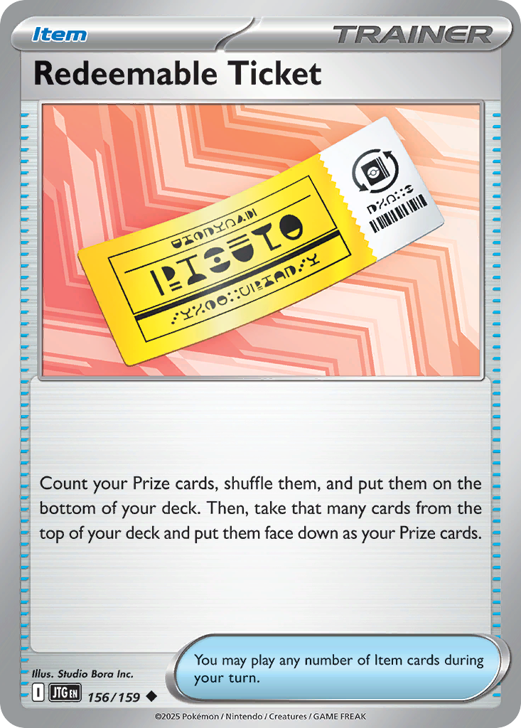 Redeemable Ticket - 156/159 - Journey Together SV9 - Uncommon