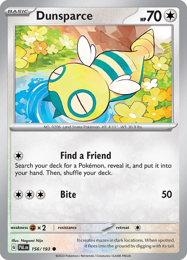 Dunsparce - 156/193 - Paldea Evolved SV2 - Common