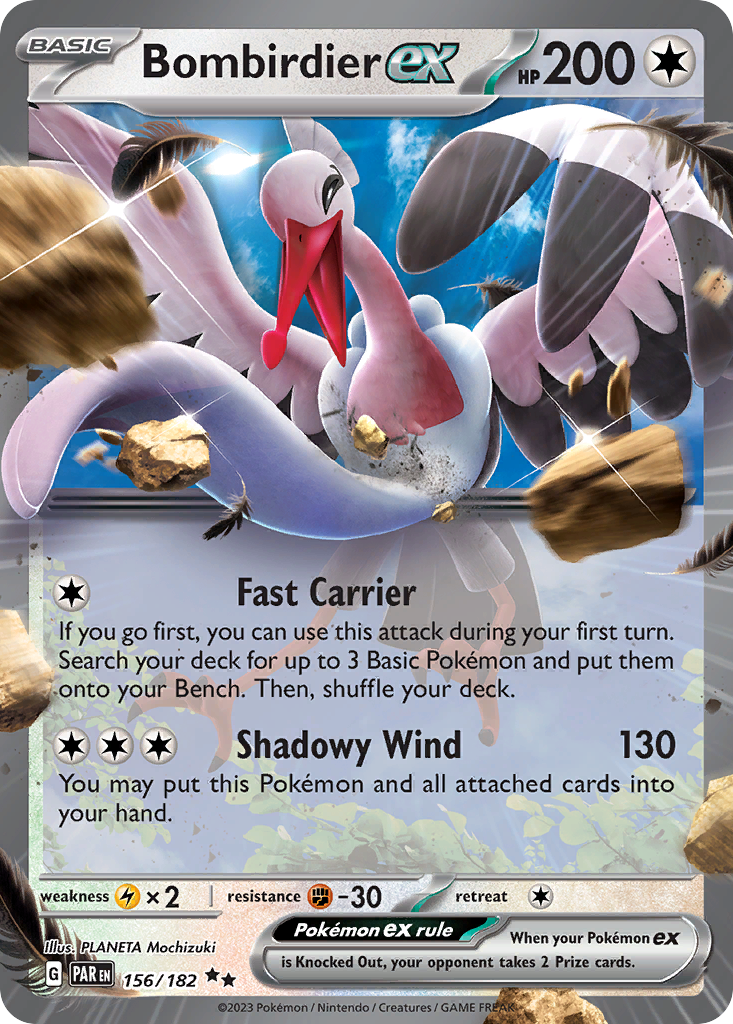 Bombirdier ex - 156/182 - Paradox Rift SV4 - Double Rare