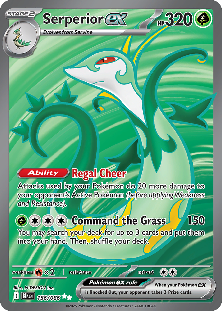 Serperior ex - 156/86 - Black Bolt ZSV10PT5 - Ultra Rare