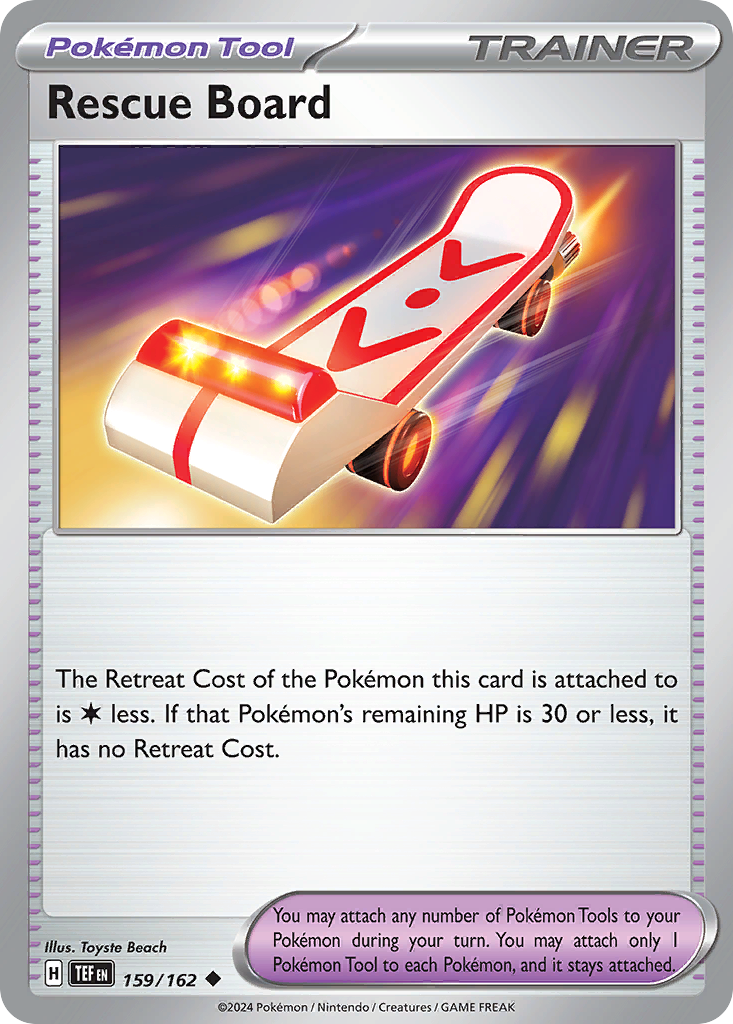 Carta Pokémon Rescue Board de Temporal Forces #159