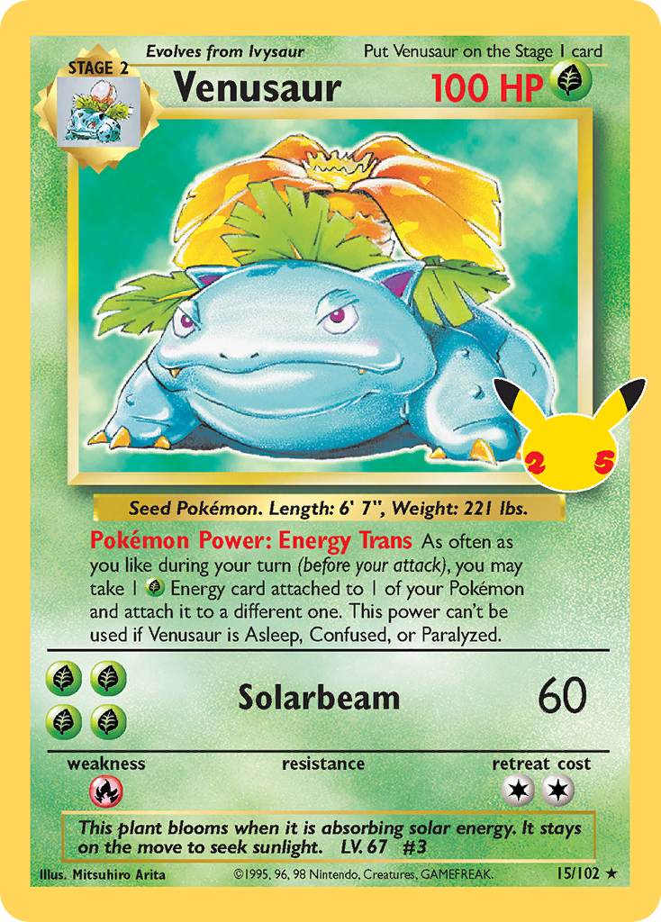 Venusaur - 15/25 - Celebrations: Classic Collection CEL25C - Classic Collection