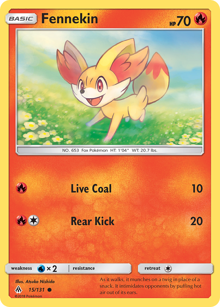 Fennekin - 15/131 - Forbidden Light SM6 - Common