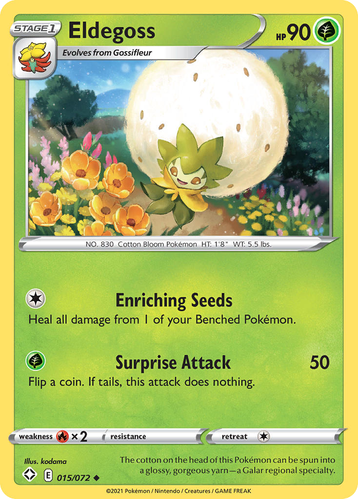 Eldegoss - 15/72 - Shining Fates SWSH45 - Uncommon