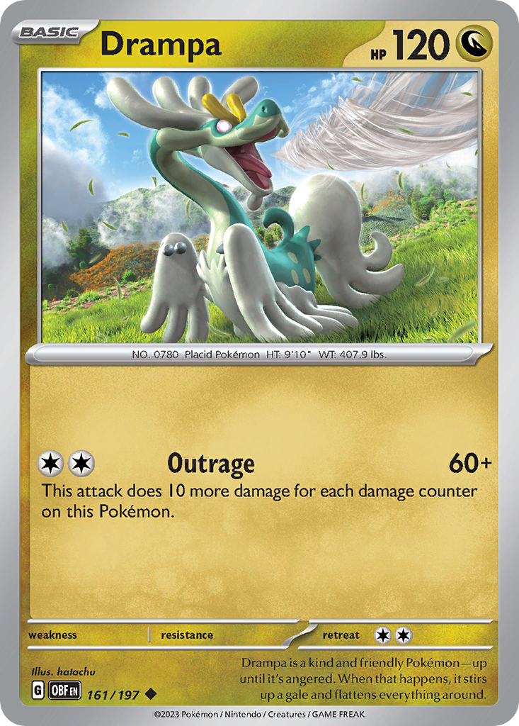 Drampa - 161/197 - Obsidian Flames SV3 - Uncommon