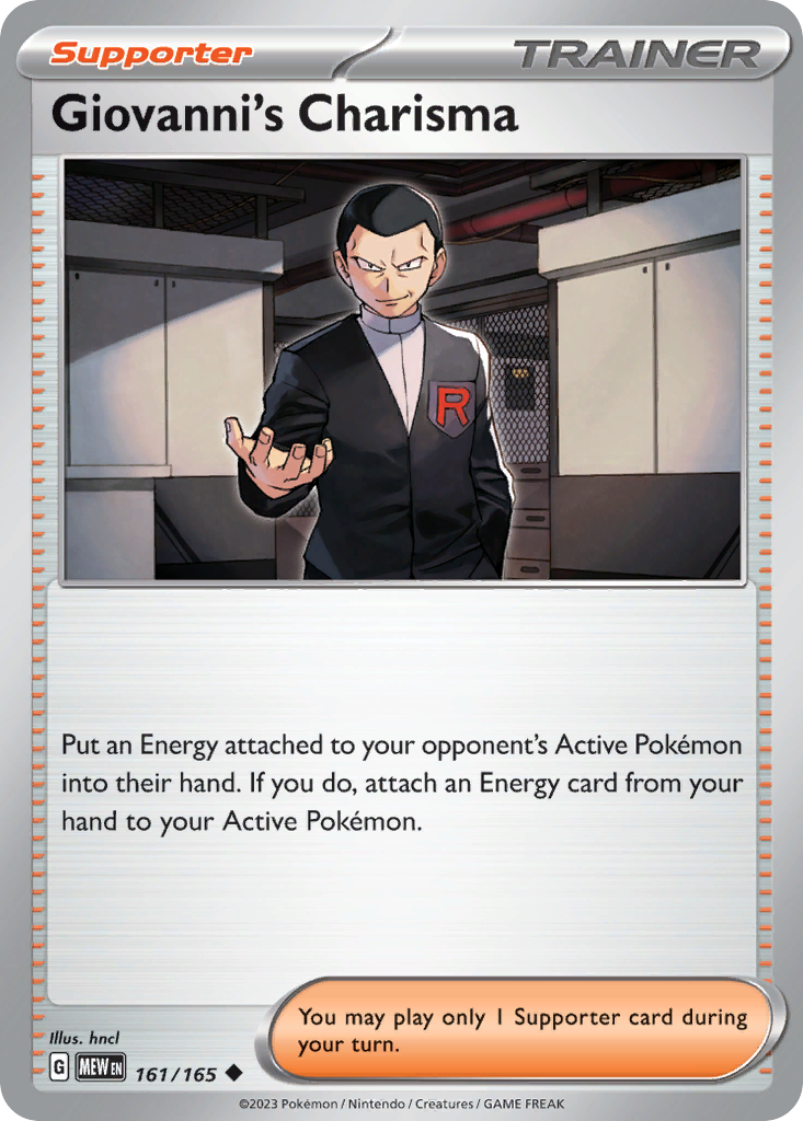 Giovanni's Charisma - 161/165 - 151 SV3PT5 - Uncommon