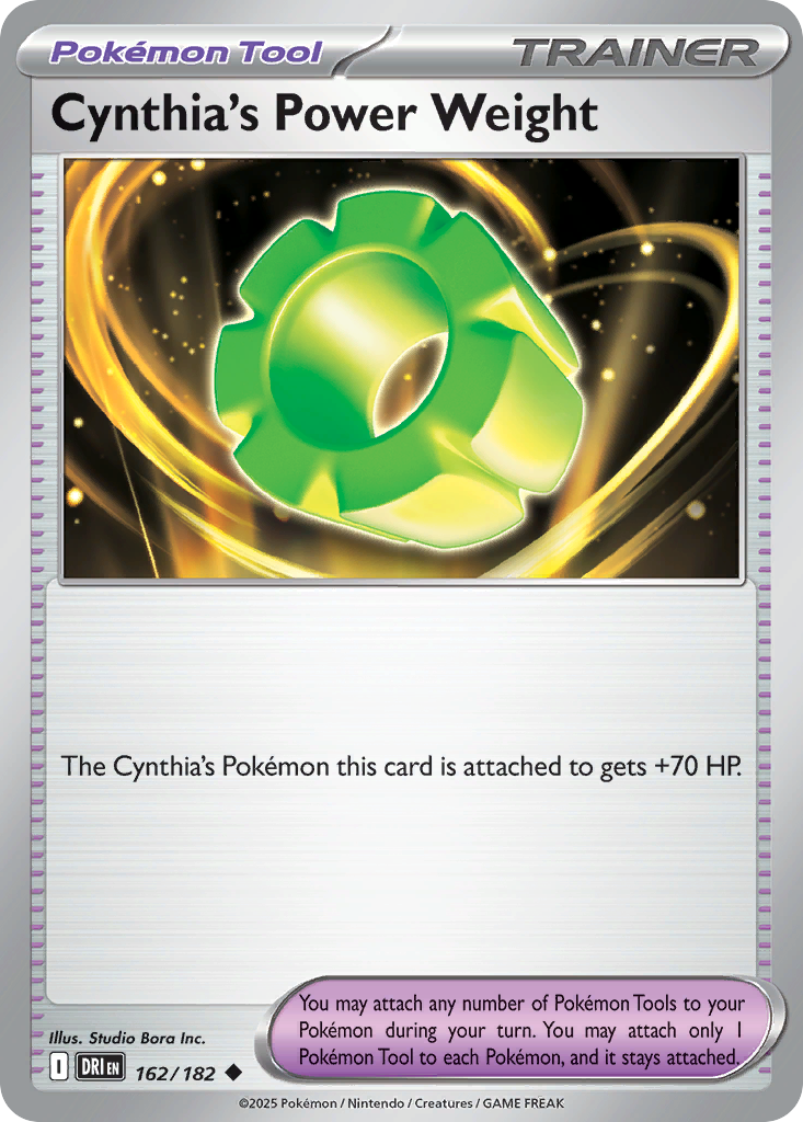 Cynthia's Power Weight - 162/182 - Destined Rivals SV10 - Uncommon