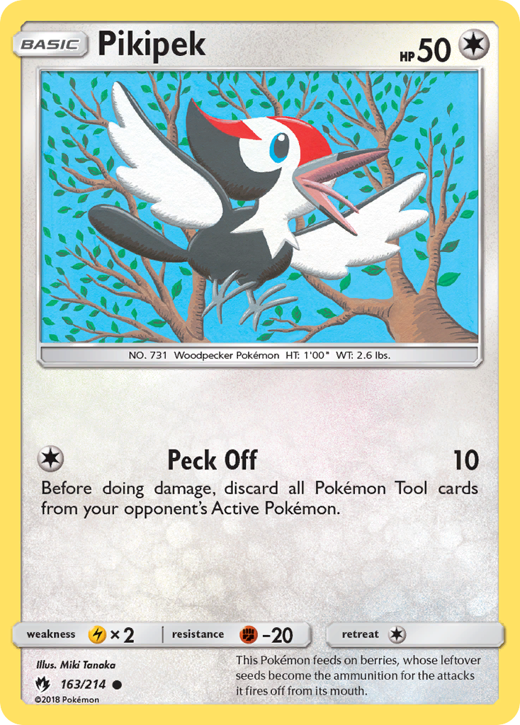 Pikipek - 163/214 - Lost Thunder SM8 - Common