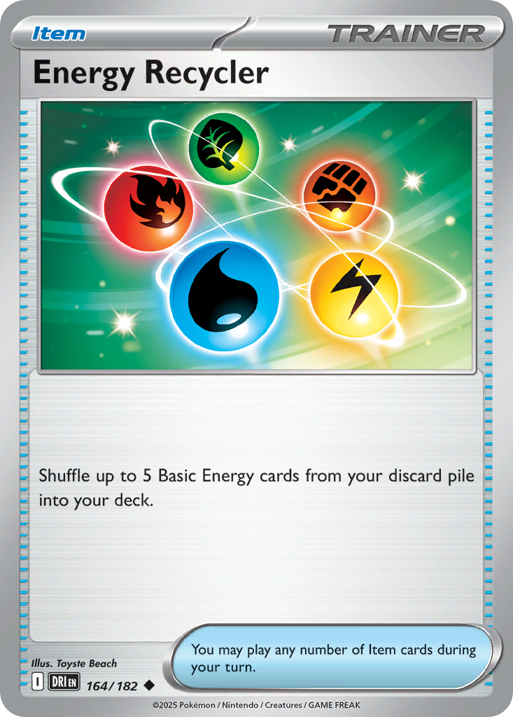 Energy Recycler - 164/182 - Destined Rivals SV10 - Uncommon