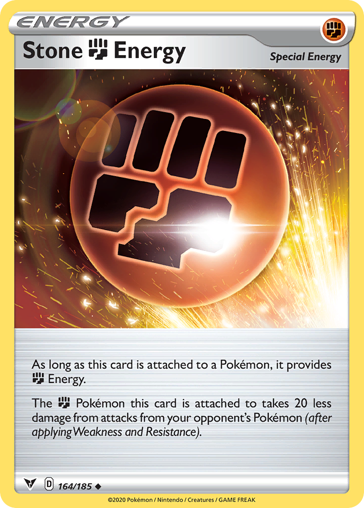 Stone Fighting Energy - 164/185 - Vivid Voltage SWSH4 - Uncommon