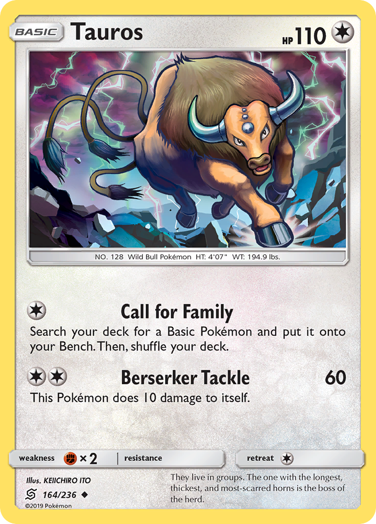 Tauros - 164/236 - Unified Minds SM11 - Uncommon