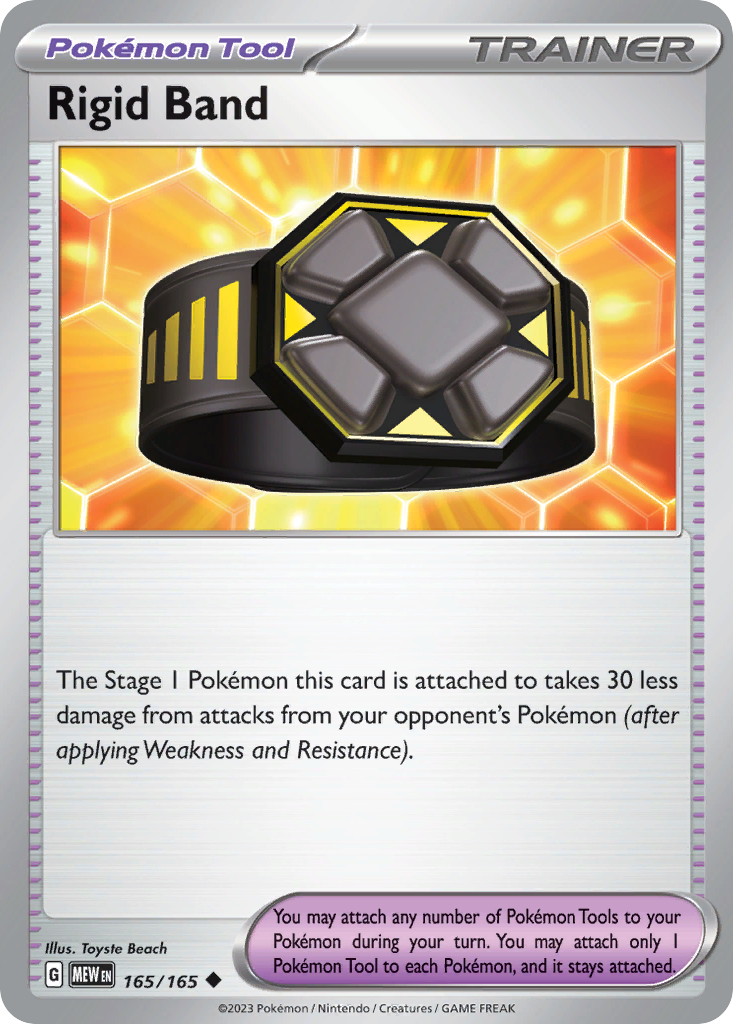 Carta Pokémon Rigid Band de 151 #165