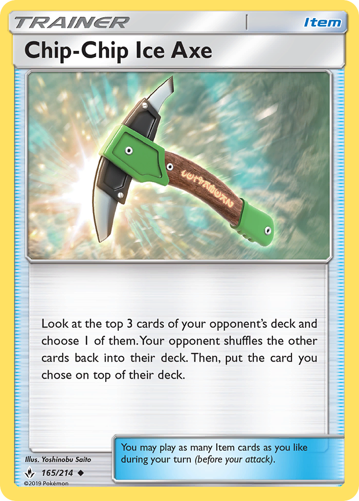 Chip-Chip Ice Axe - 165/214 - Unbroken Bonds SM10 - Uncommon