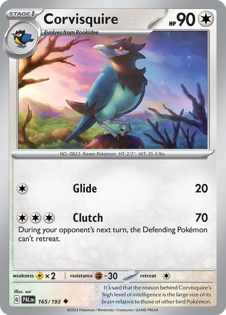 Corvisquire - 165/193 - Paldea Evolved SV2 - Uncommon