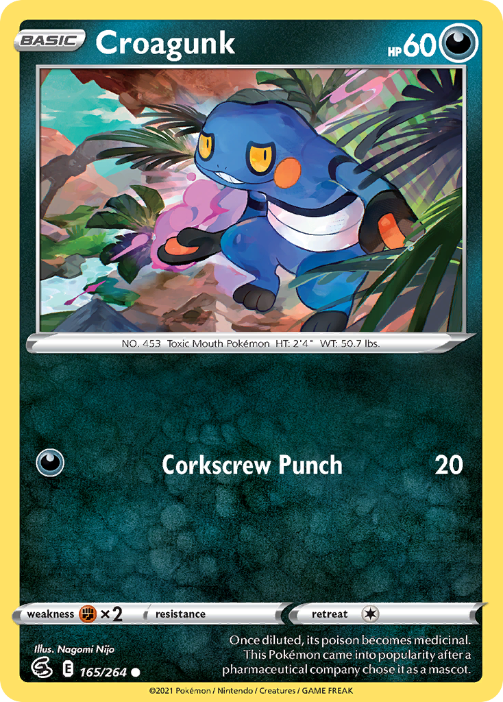 Croagunk - 165/264 - Fusion Strike SWSH8 - Common