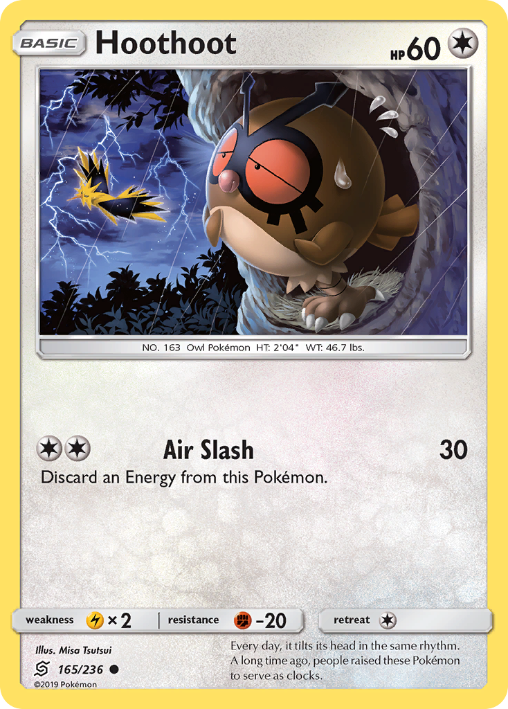 Hoothoot - 165/236 - Unified Minds SM11 - Common
