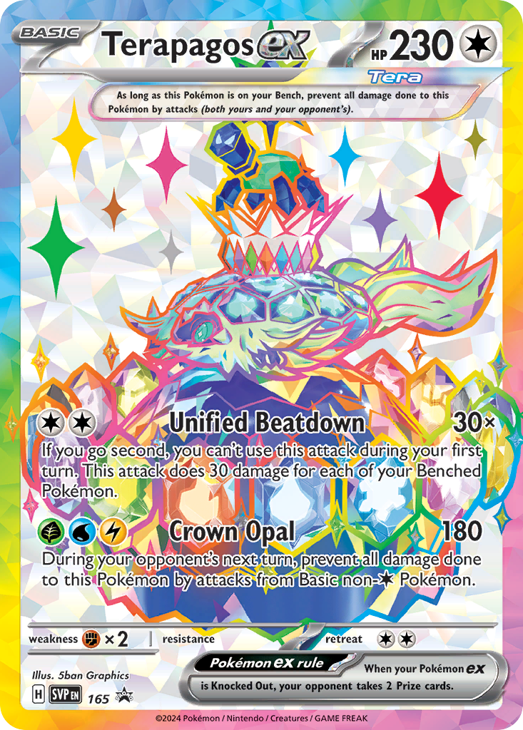 Terapagos ex - 165/215 - Scarlet & Violet Black Star Promos SVP - Promo