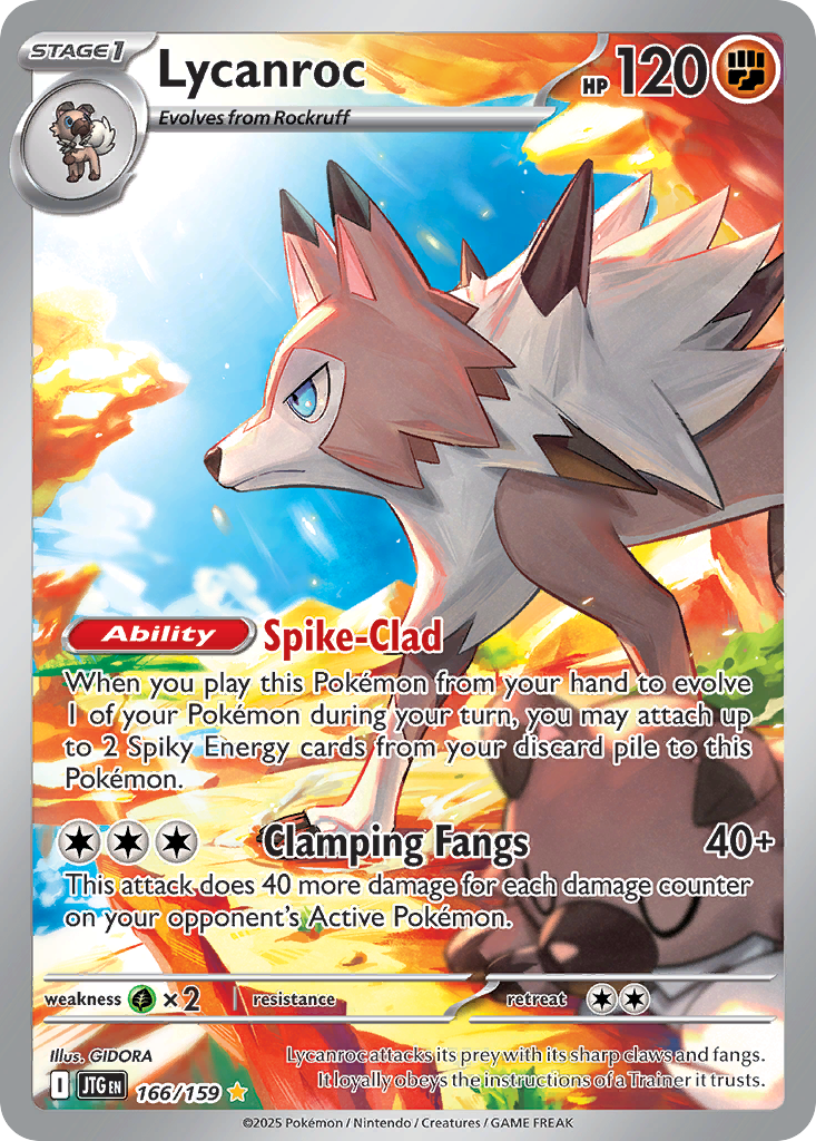 Lycanroc - 166/159 - Journey Together SV9 - Illustration Rare