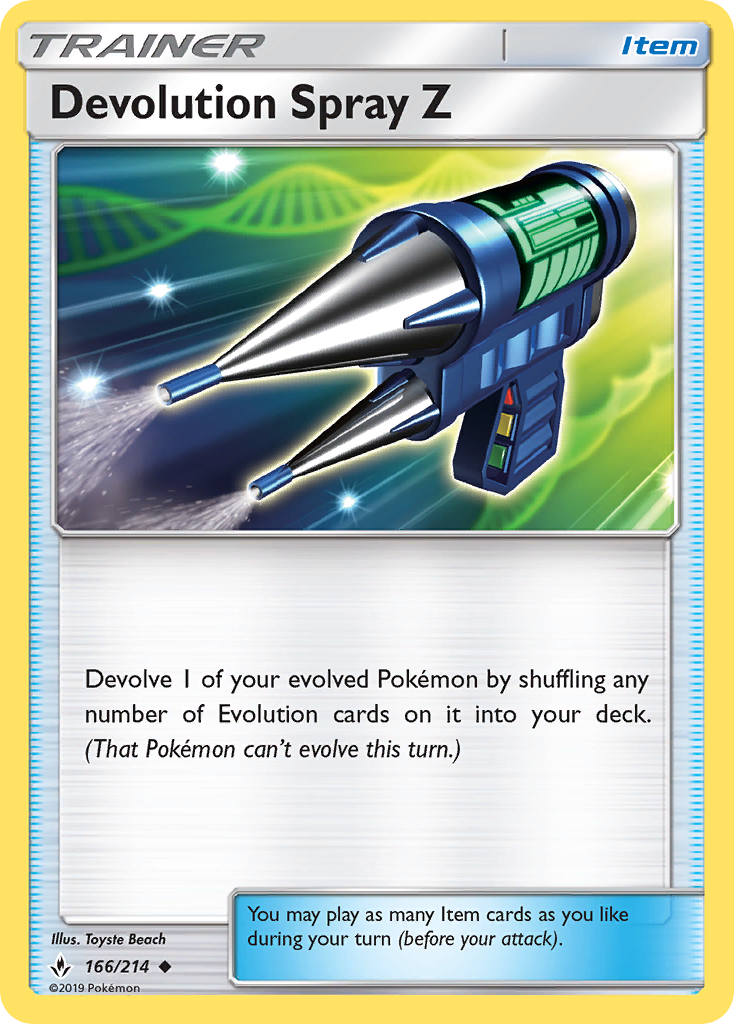 Devolution Spray Z - 166/214 - Unbroken Bonds SM10 - Uncommon