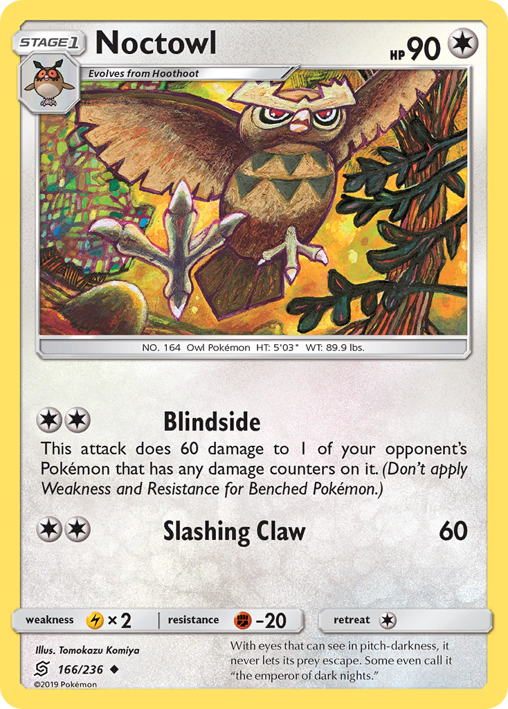 Noctowl - 166/236 - Unified Minds SM11 - Uncommon