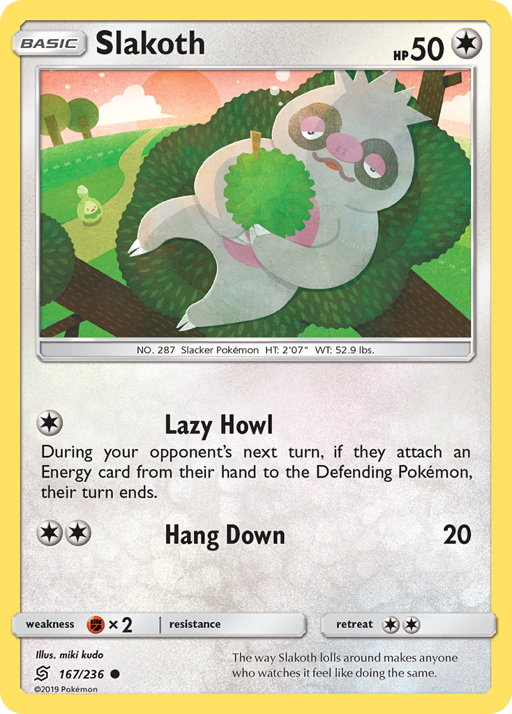 Slakoth - 167/236 - Unified Minds SM11 - Common