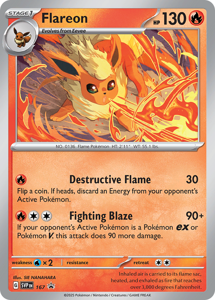 Flareon - 167/150 - Scarlet & Violet Promos SVP - Promo