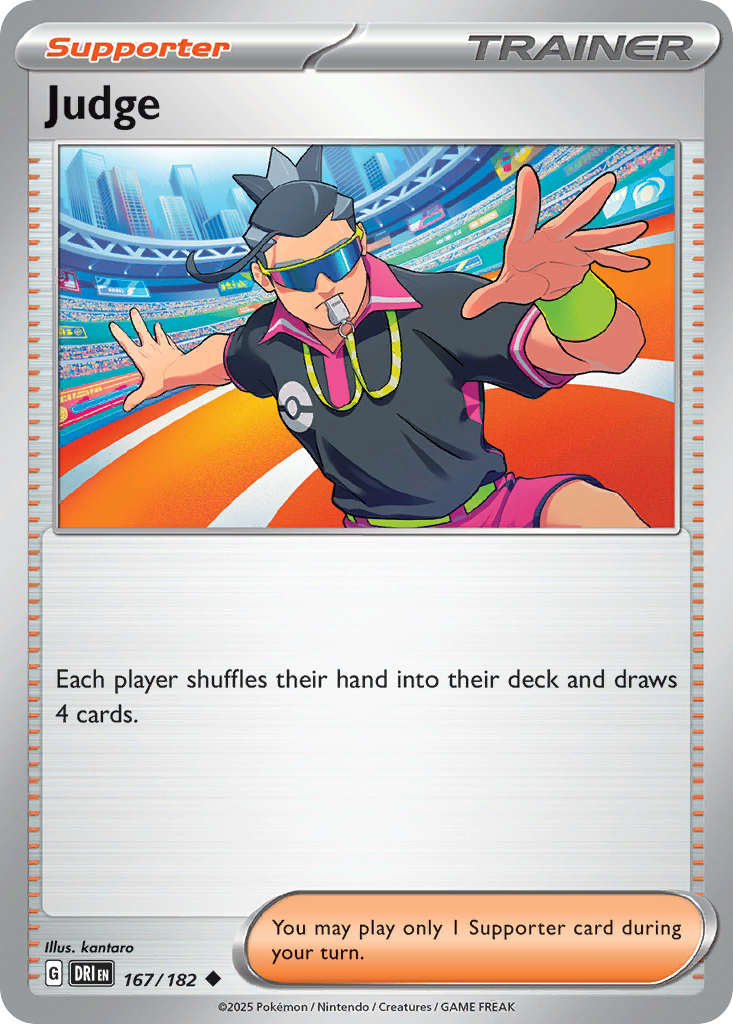 Carta Pokémon Judge de Destined Rivals #167