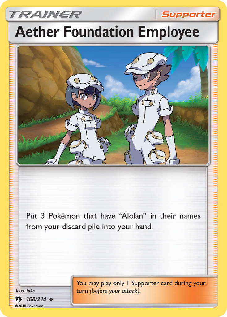 Aether Foundation Employee - 168/214 - Lost Thunder SM8 - Uncommon