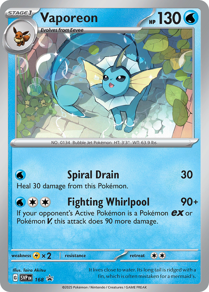 Vaporeon - 168/150 - Scarlet & Violet Promos SVP - Promo