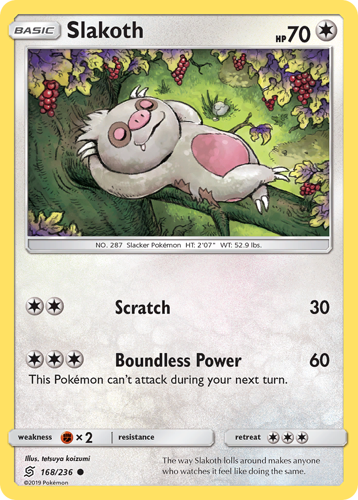 Slakoth - 168/236 - Unified Minds SM11 - Common