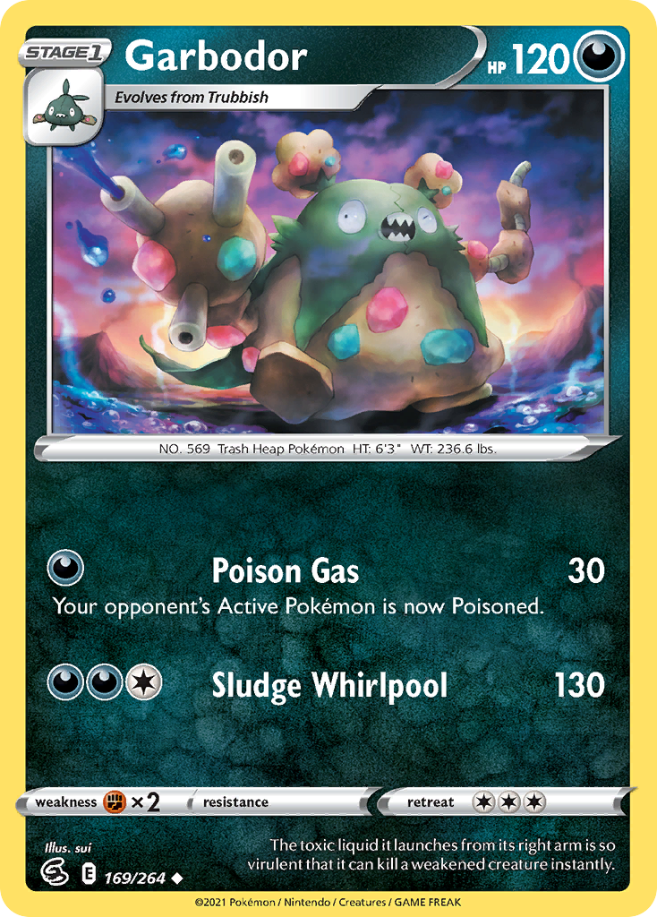 Garbodor - 169/264 - Fusion Strike SWSH8 - Uncommon