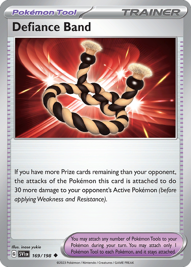 Carta Pokémon Defiance Band de Scarlet & Violet #169