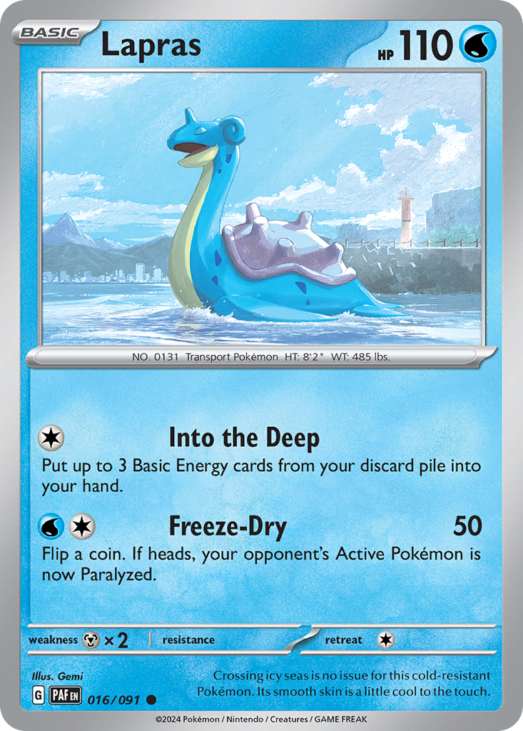 Lapras - 16/91 - Paldean Fates SV4PT5 - Common
