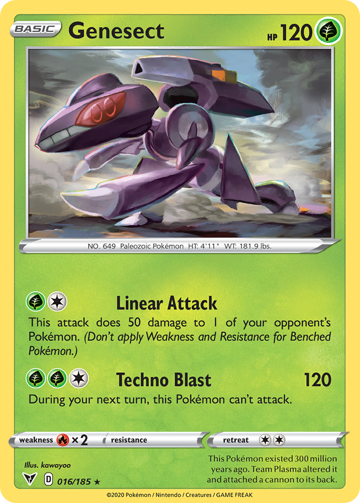Genesect - 16/185 - Vivid Voltage SWSH4 - Rare Holo