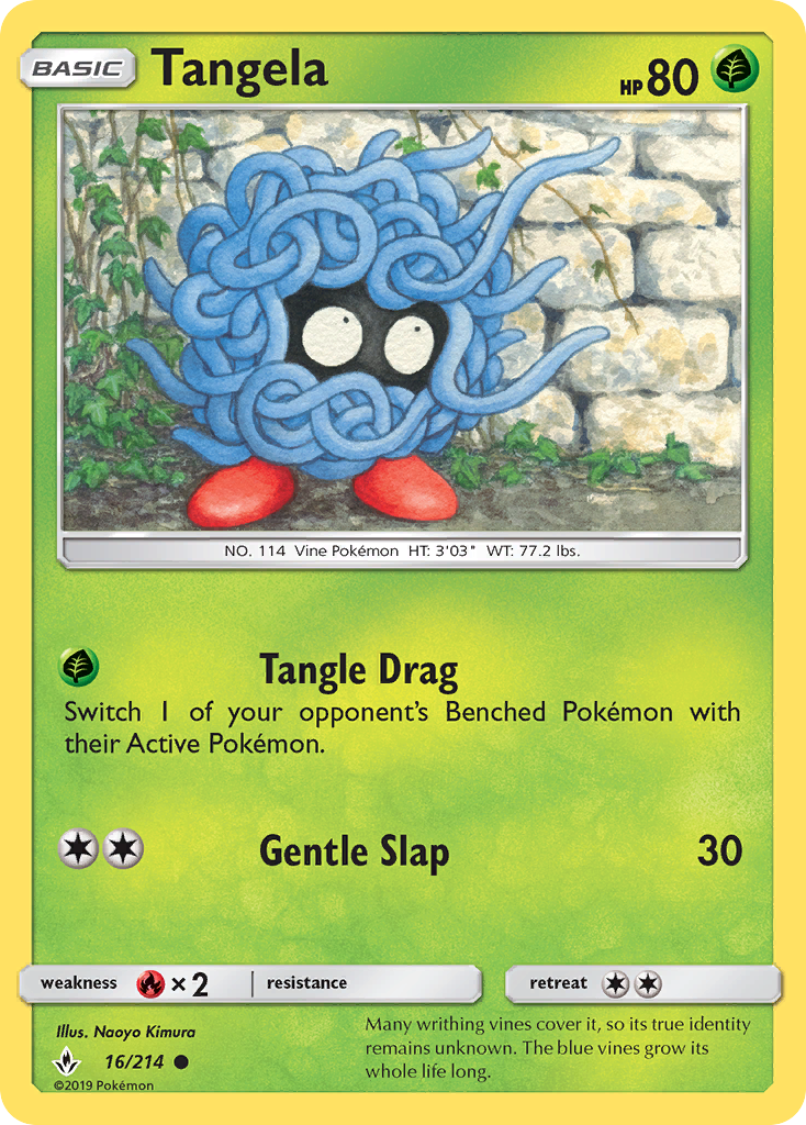 Tangela - 16/214 - Unbroken Bonds SM10 - Common