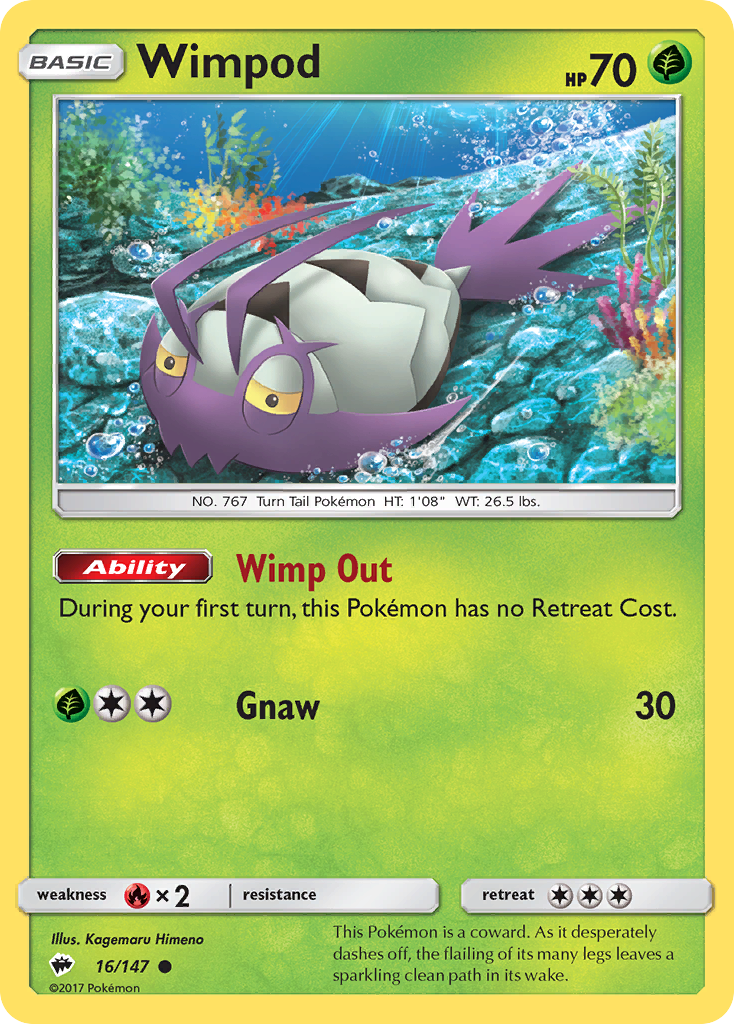 Wimpod - 16/147 - Burning Shadows SM3 - Common