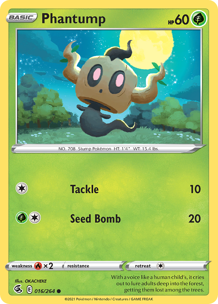 Phantump - 16/264 - Fusion Strike SWSH8 - Common