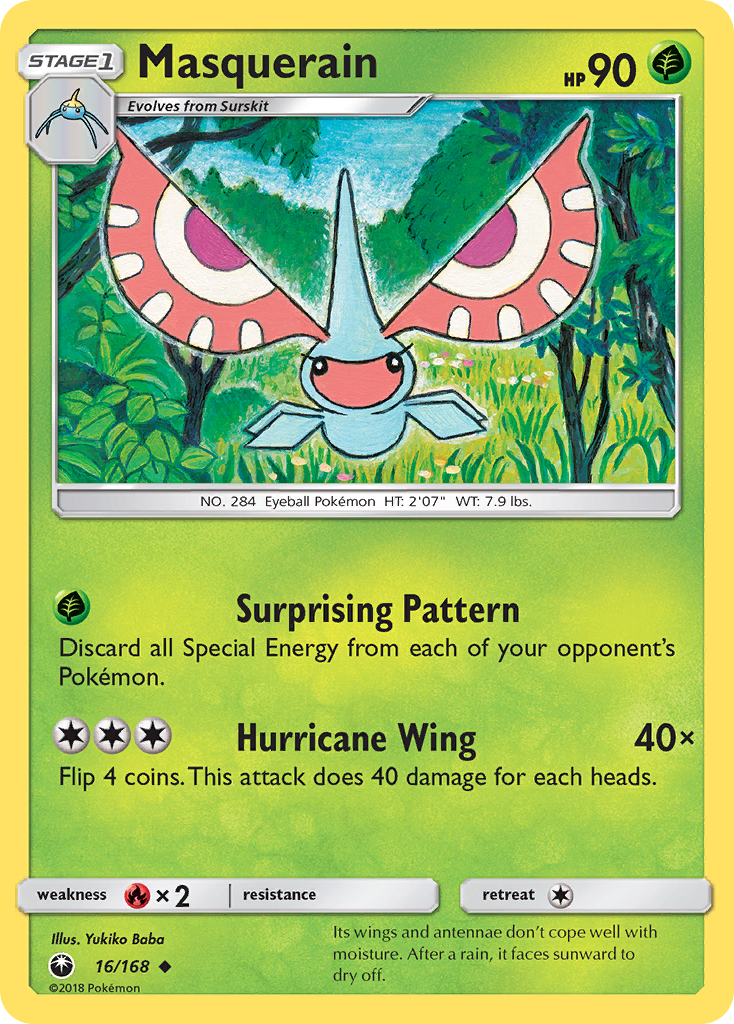 Masquerain - 16/168 - Celestial Storm SM7 - Uncommon