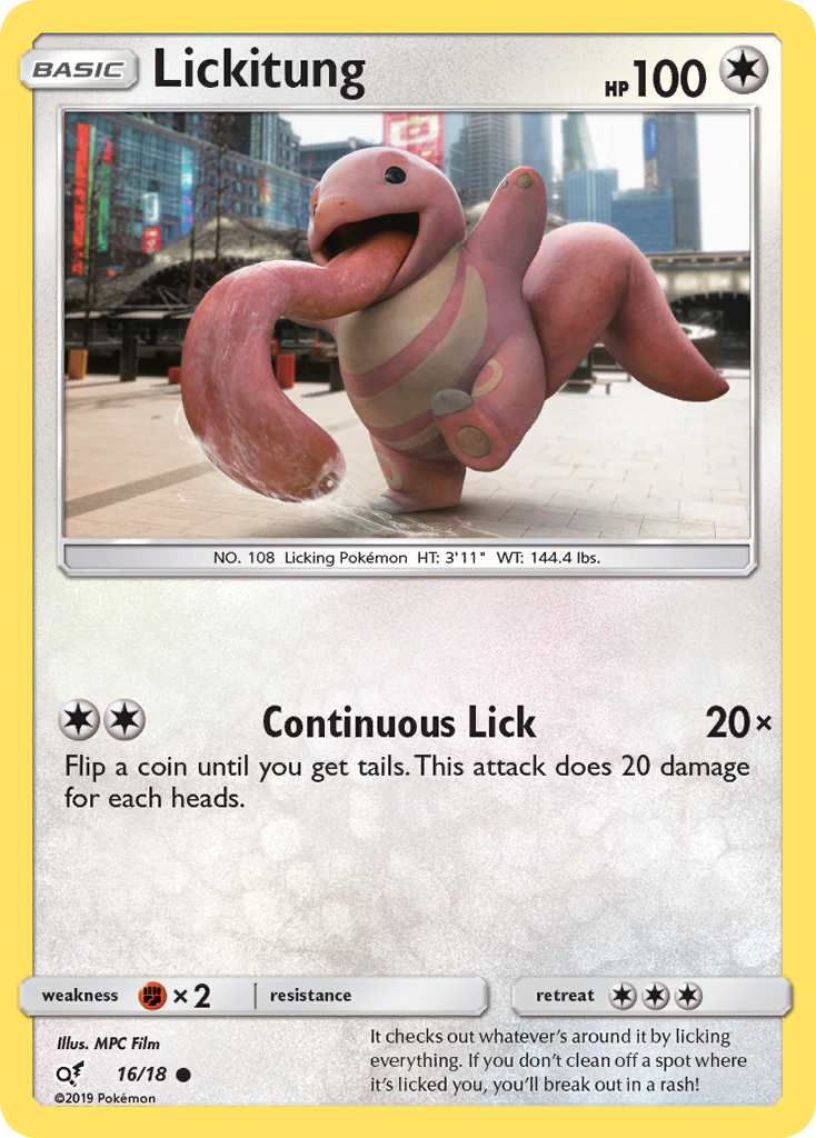 Lickitung - 16/18 - Detective Pikachu DET1 - Common